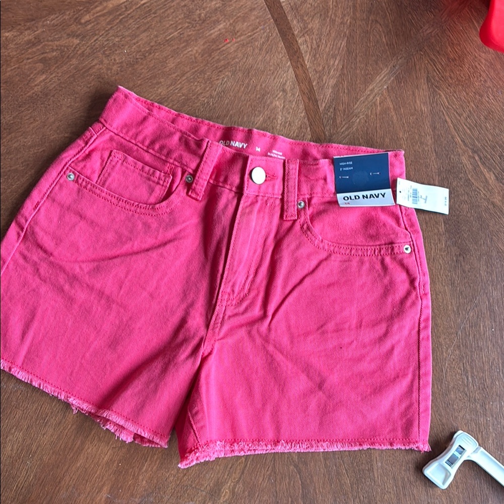 Old Navy Pink Jean Shorts Vibrant Summer Style